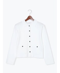 Te chichi 総針衿付きジャケットカーディガン