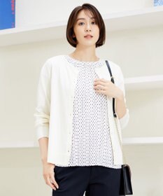 自由区 【WEB限定】ニットカーディガン×ブラウス セット