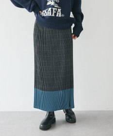 CRAFT STANDARD BOUTIQUE 配色チェックプリーツスカート