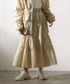 Green Parks ・ＳＵＧＡＲ　ＳＰＯＯＮ　ドロストティアードスカート