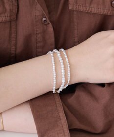 Phoebe レイヤードバロックパールマンテルブレスレット　ゴールド