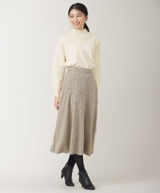 ANY SIS 【洗える】リブコンビボタン ニット