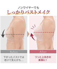 BRADELIS New York 【BRADELIS NewYork peace】すっきり楽ちん綿混ブラ 接触冷感 速乾機能で快適なノンワイヤー補整ブラ