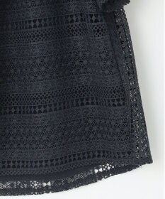 組曲 L ボーダーレース ブラウス