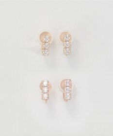 Phoebe 【K10】ストーンバーイヤリング　ゴールド