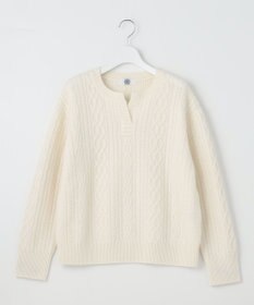 J.PRESS LADIES L 【洗える】BUNNY キーネック ニット