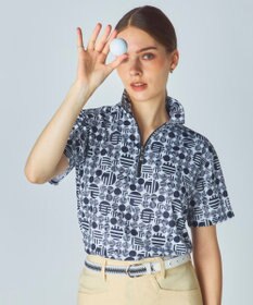 FILA GOLF／marie claire 【Marie claire sports】ハーフジップ半袖シャツ