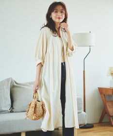 Feroux 【洗える】パフスリーブシャツ ワンピース