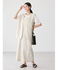 AMERICAN HOLIC ＳＥＴ　イージーケアジレベスト＋Ｉラインワンピース