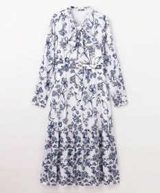 GRACE CONTINENTAL オリエンタルフラワープリントワンピース