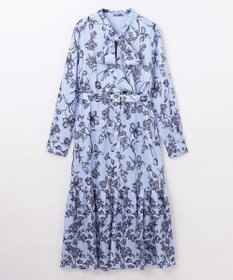 GRACE CONTINENTAL オリエンタルフラワープリントワンピース