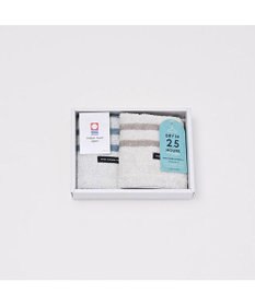 PRESENTERS ROOM モウカワイターノ / ハンドタオル　ブルー×グレー