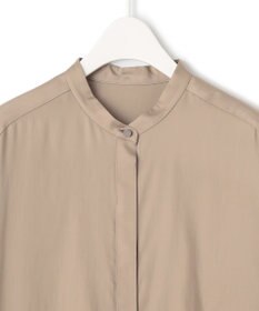 ICB 【WEB限定カラーあり・洗える】 シルキーサテン シャツブラウス