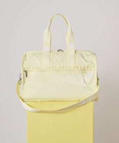 LeSportsac DELUXE MED WEEKENDER MH/ロゴジャガードライムスナイデル