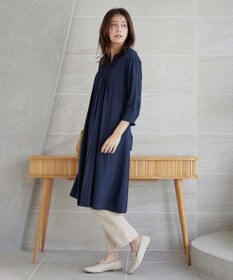 Tiaclasse 【シーズンレス・日本製・洗える】ローズファイン・スリムストレートパンツ