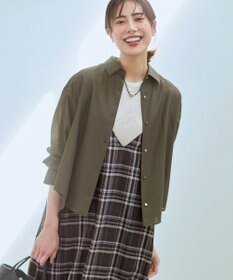 23区 【CanCam掲載】シアータンブラー シャツ ダークブラウン系