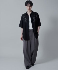 WEGO TRフラワーモチーフシャツ（S）