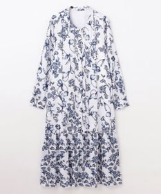 GRACE CONTINENTAL オリエンタルフラワープリントワンピース