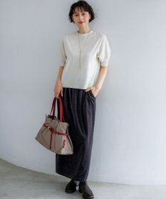 23区 【先行予約】セミマットフリゼ リラクシー ニット Tシャツ