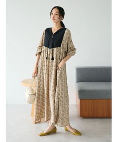 CRAFT STANDARD BOUTIQUE レーヨンキルト切替ワンピース