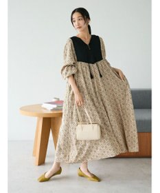 CRAFT STANDARD BOUTIQUE レーヨンキルト切替ワンピース