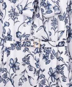 GRACE CONTINENTAL オリエンタルフラワープリントワンピース