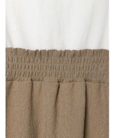 Green Parks ７分袖ビスチェドッキング風カットプルオーバー