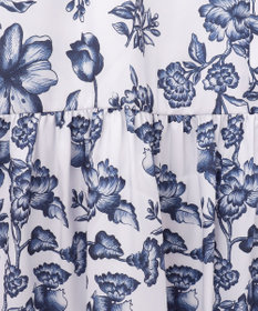 GRACE CONTINENTAL オリエンタルフラワープリントワンピース