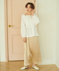 #Newans 【ANSWER for ほど甘トレンド】スクエアネックペプラムブラウス