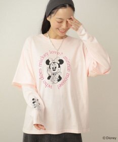 Green Parks ミッキー＆フレンズ／レイヤードプリントロングＴシャツ