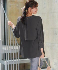 Tiaclasse L バックフレアヨークチュニック