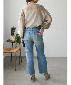 Green Parks AnriettMusee シアーボリュームスリーブブラウス