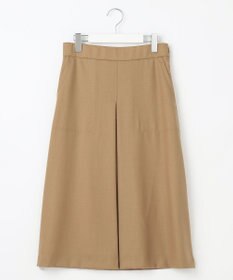 自由区 【洗える】ウォッシャブルハイカウントフラノ タックスカート