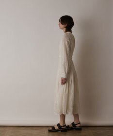 GRACE CONTINENTAL メッシュレースカフタンワンピース