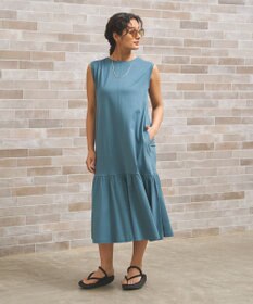 J.PRESS YORK STREET 【WOMEN】フレアギャザー ワンピース