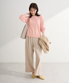 Green Parks アンチピリングレイヤード風ニットプルオーバー