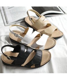 Pointer 本革 甲幅調整 マジックテープ付きサンダル