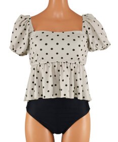 San-ai Resort（三愛水着楽園） パフスリーブノンワイヤービキニ　9M　【San-ai Resort（サンアイリゾート）】