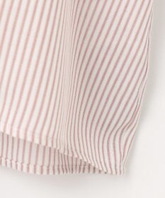 J.PRESS LADIES L 【洗える】ドビー強撚ストライプ コクーンシルエット ブラウス