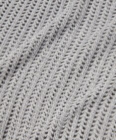 TOQUE 25SS新作〈大草直子さんアドバイザー〉【天然素材】シルク×コットン粗メッシュニットドルマンスリーブ5分袖