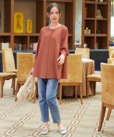 Tiaclasse L バックフレアヨークチュニック