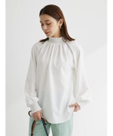 Green Parks ・ＥＬＥＮＣＡＲＥ　ＤＵＥ　シャーリングカラーブラウス