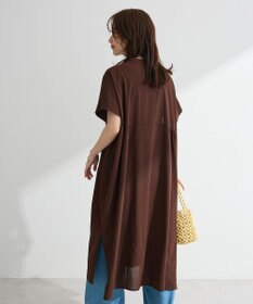 Green Parks 半袖シアースキッパーシャツワンピース