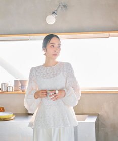 #Newans 【洗える】フィラッフィギャザースリーブブラウス