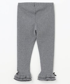 組曲 KIDS 【90-160㎝】【10分丈】テレコフリル レギンス