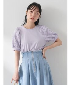 earth music&ecology フラワーレースプルオーバー