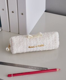 Maison de FLEUR ツイードグログランリボンロングポーチ