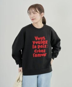 Green Parks ・ＤＯＵＢＬＥ　ＦＬＡＧＳ　サガラ刺繍スウェット