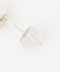 TOCCA 【WEB限定】FRILL DIAMOND PEARL PIERCED K10ホワイトゴールド 淡水パール ダイヤモンドピアス