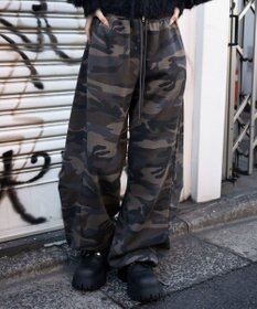 WEGO 【ウエストゴム/SMLサイズ展開】カーブデザインスウェットパンツ